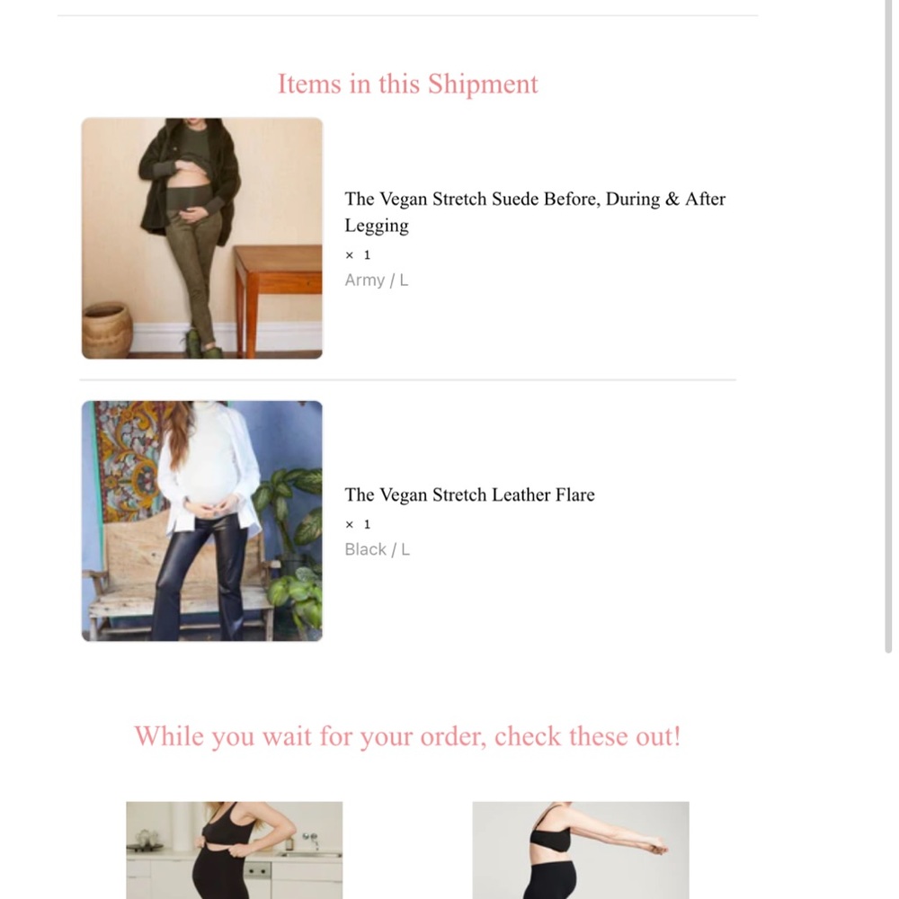 HATCH Collective Maternity Vegan Stretch Leather Flare - Picture 3 of 10